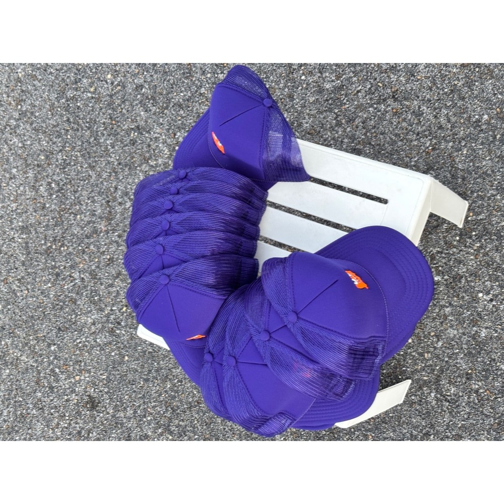 Lot of 11 Otto Cap Purple Trucker Hats Orange Monster Patch Snapback Mesh Caps